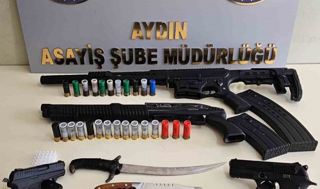 Aydın’ın Efeler ilçesinde sosyal medya üzerinden silah paylaşan 6 şüpheli
