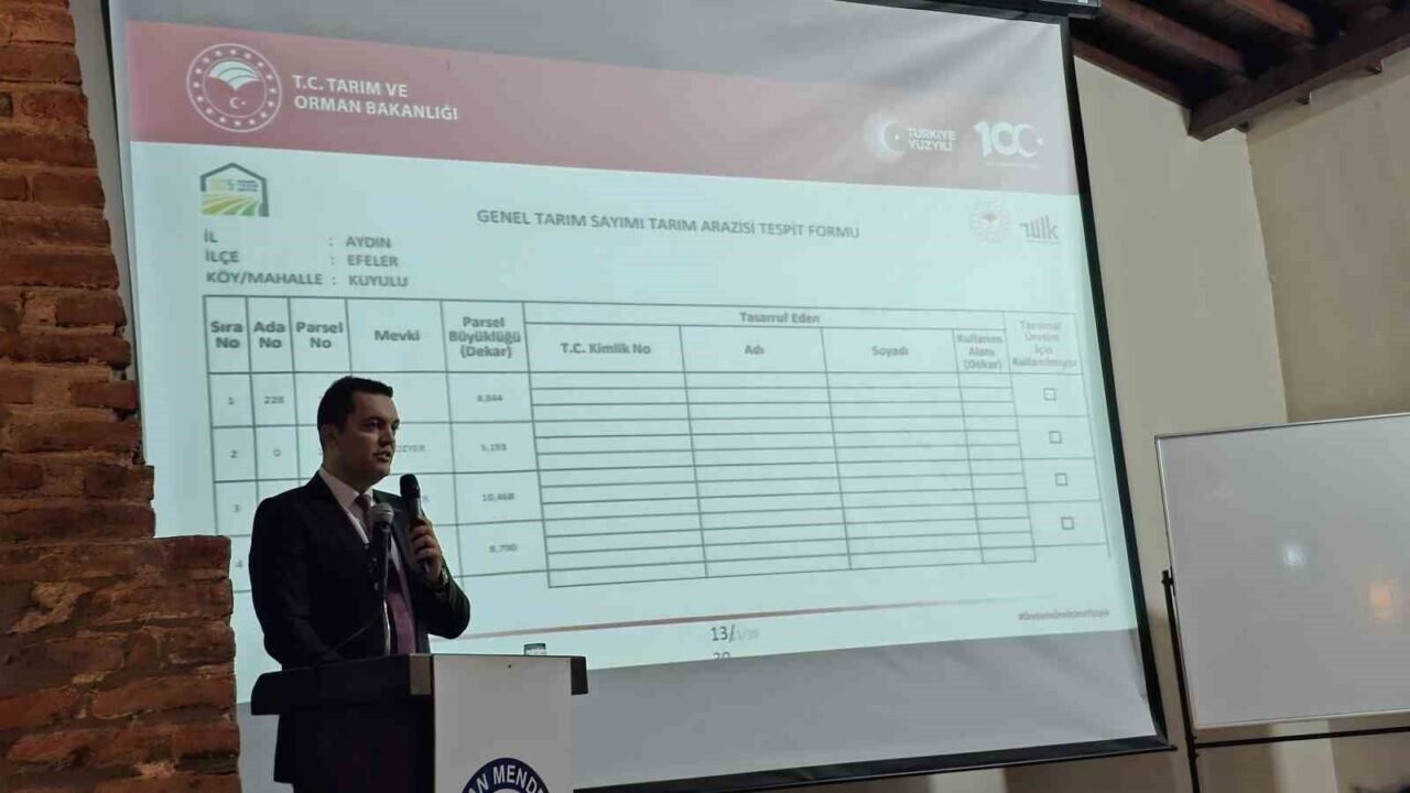 Sultanhisar’da "genel tarım sayımı eksik parseller" konulu toplantı yapıldı