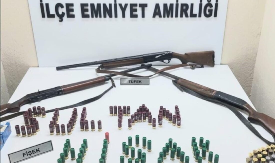 Aydın’ın Sultanhisar ilçesinde bir ikamete yapılan baskında 3 adet ruhsatsız