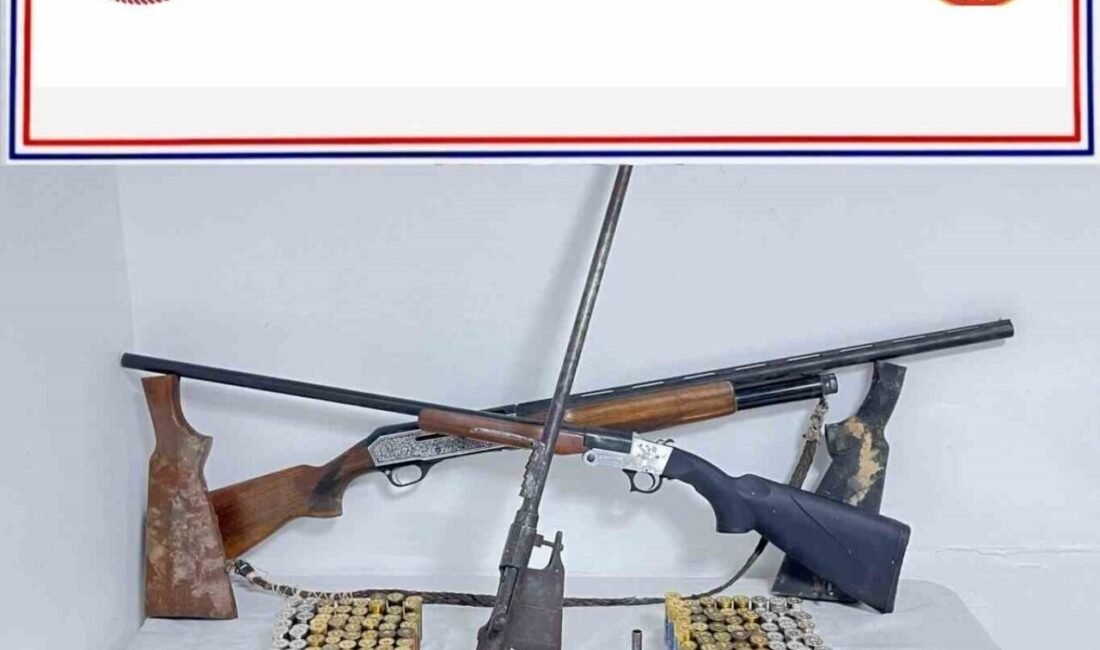 Denizli’de torna atölyesinde silah tamiri ve satışı yapan şahıs yapılan