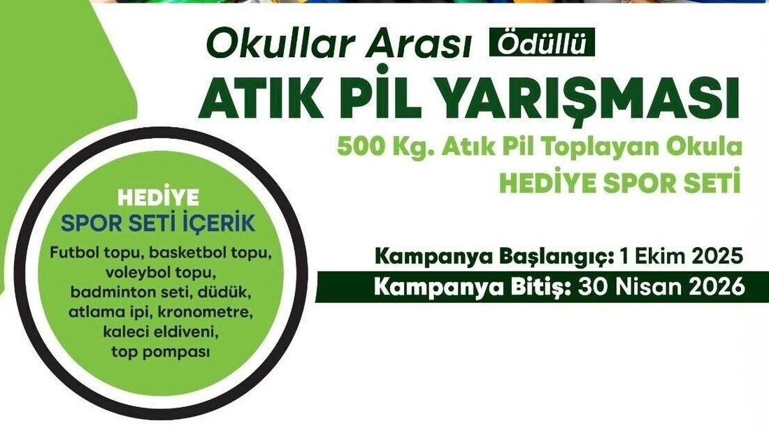 Yunusemre’de okullararası atık pil toplama yarışması başladı Yunusemre Belediyesi ile Taşınabilir Pil Üreticileri ve İthalatçıları Derneği İktisadi